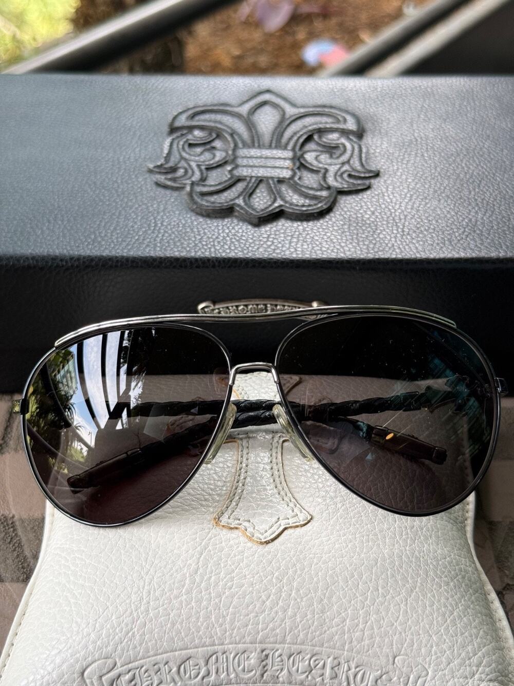 Chrome Hearts JISM Aviator Sunglasses